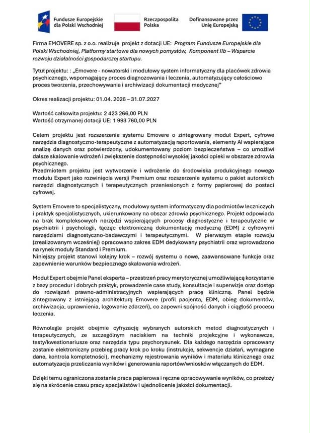Fundusze Europejskie Strona 1